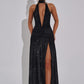 Melania Maxi Dress - Black Sparkle