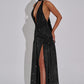 Melania Maxi Dress - Black Sparkle