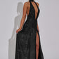 Melania Maxi Dress - Black Sparkle