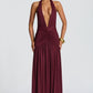 Melania Maxi Dress - Cherry Lacquer