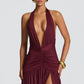 Melania Maxi Dress - Cherry Lacquer