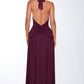 Melania Maxi Dress - Cherry Lacquer