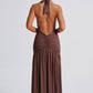 Melania Maxi Dress - Chocolate