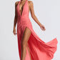 Melania Maxi Dress - Coral Pink