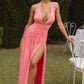 Melania Maxi Dress - Coral Pink