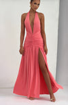 Melania Maxi Dress - Coral Pink