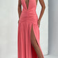 Melania Maxi Dress - Coral Pink