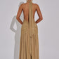 Melania Maxi Dress - Gold Sparkle