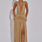 Melania Maxi Dress - Gold Sparkle