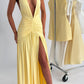 Melania Maxi Dress - Lemon