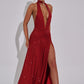 Melania Maxi Dress - Red Sparkle