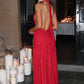 Melania Maxi Dress - Red Sparkle