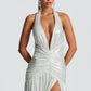 Melania Maxi Dress - Silver