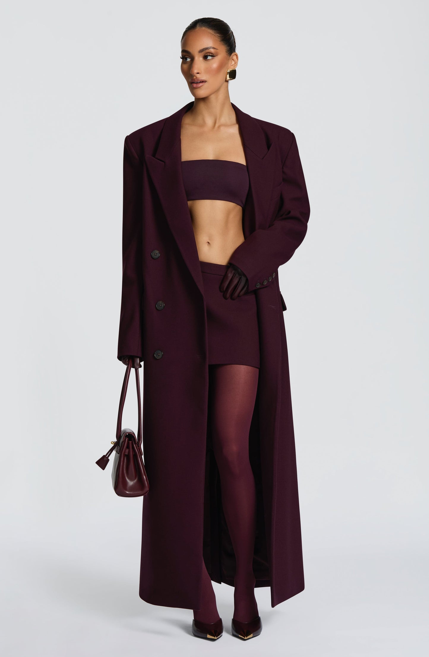 Michelle Coat - Plum