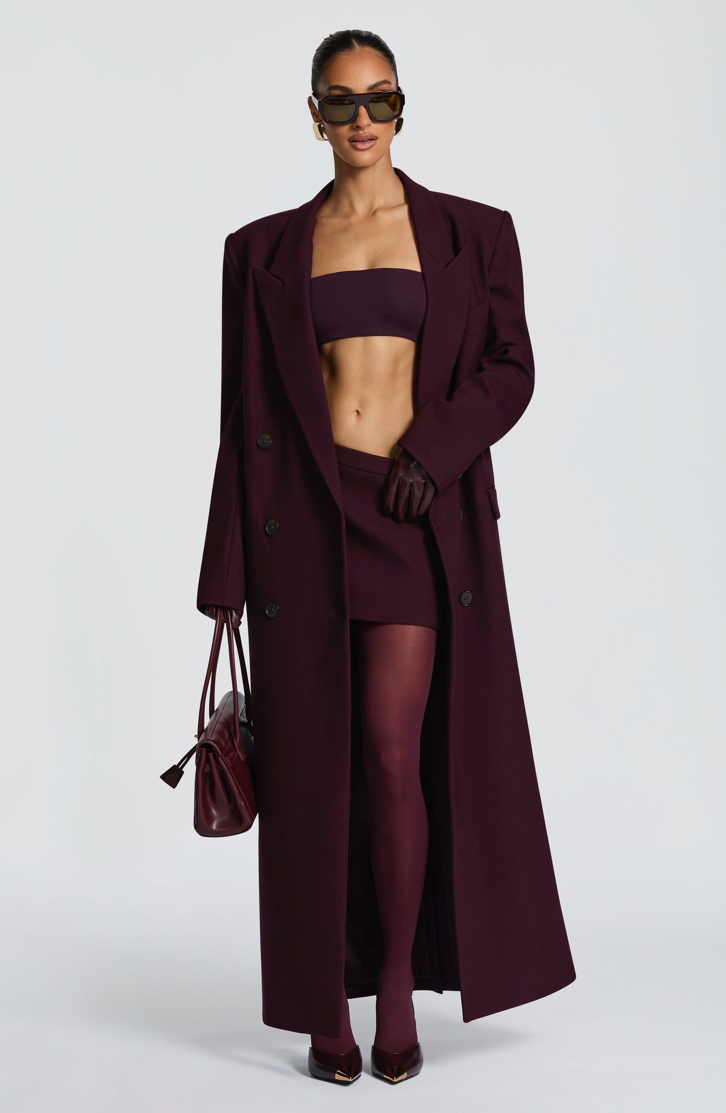 Michelle Coat - Plum