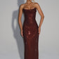 Mirabella Maxi Dress - Plum Brown