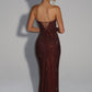 Mirabella Maxi Dress - Plum Brown