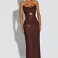 Mirabella Maxi Dress - Plum Brown