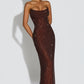 Mirabella Maxi Dress - Plum Brown
