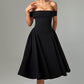 Miranda Midi Dress - Black