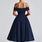Miranda Midi Dress - Navy