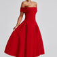 Miranda Midi Dress - Red