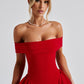 Miranda Midi Dress - Red