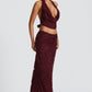 Myra Maxi Skirt - Cherry Lacquer