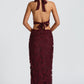 Myra Maxi Skirt - Cherry Lacquer