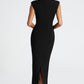 Nellie Midi Dress - Black