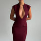 Nellie Midi Dress - Cherry Lacquer