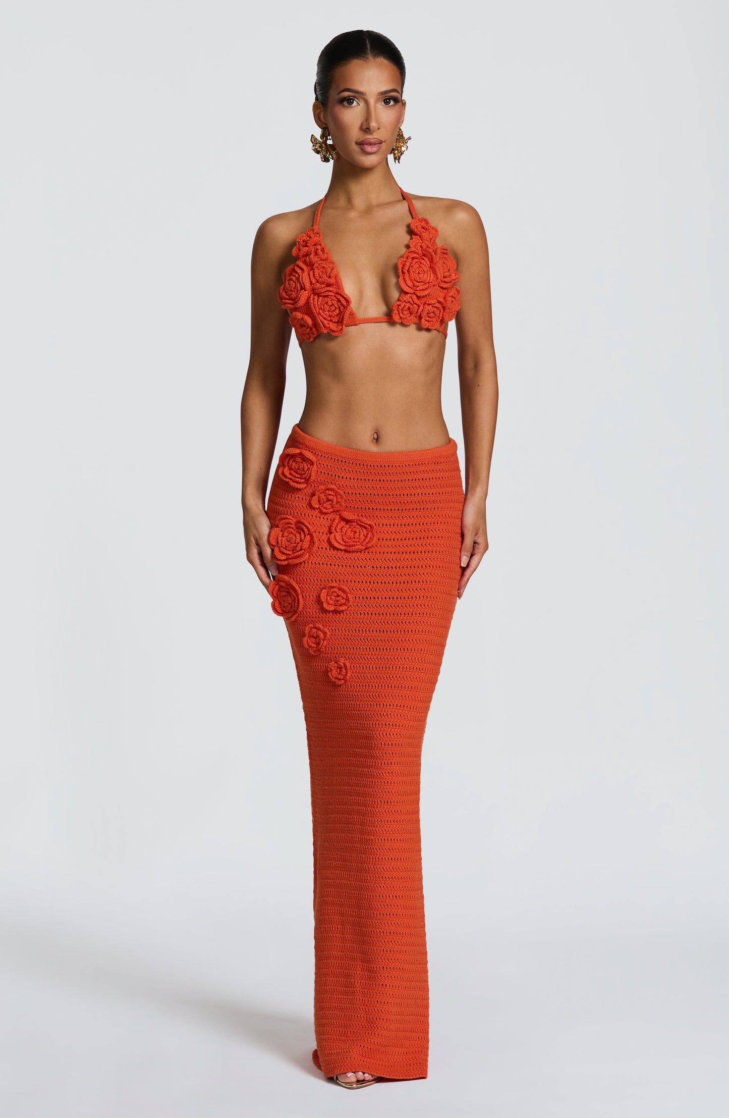 Nerida Maxi Skirt - Orange