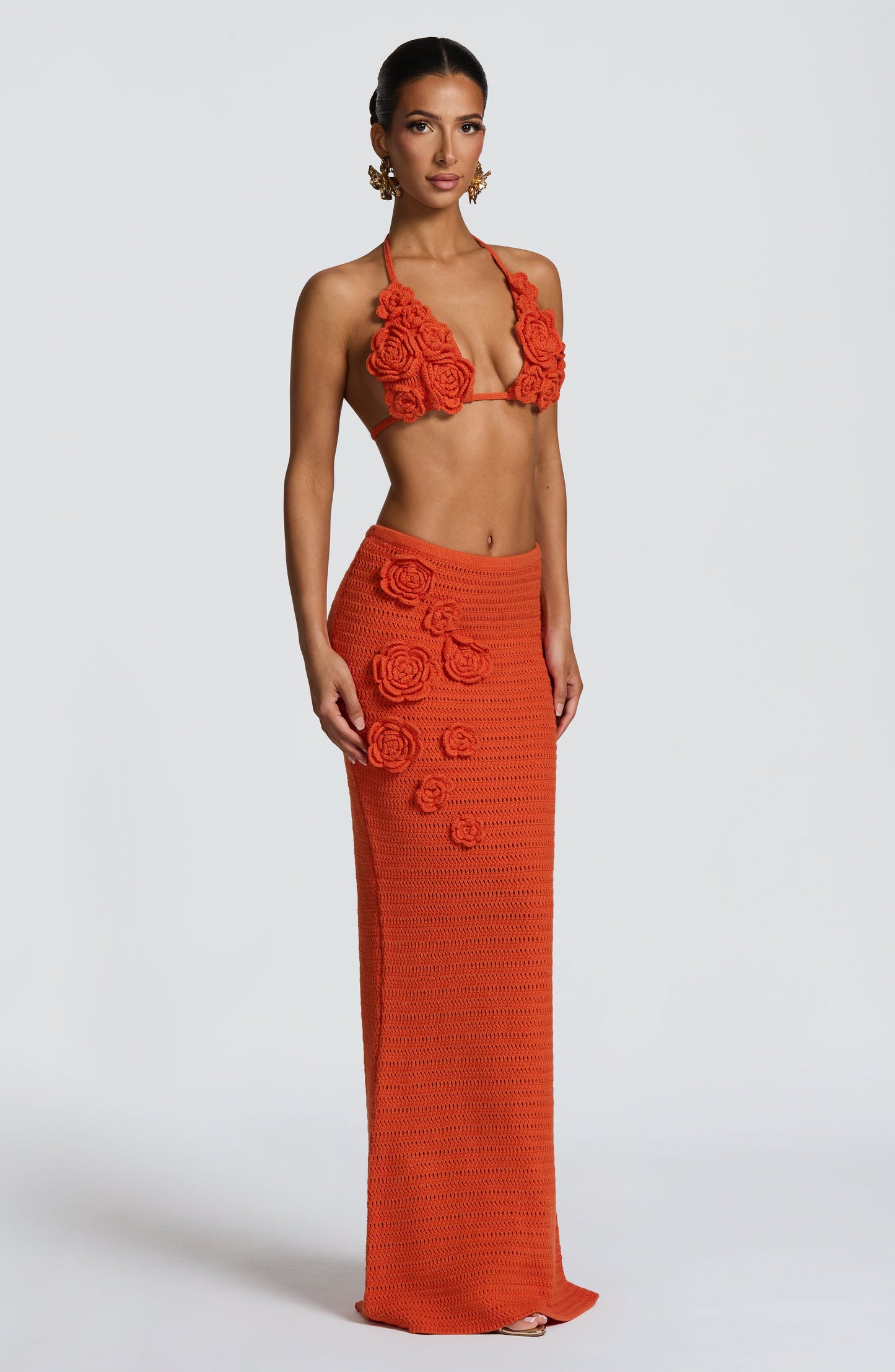 Nerida Maxi Skirt - Orange