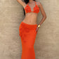Nerida Maxi Skirt - Orange
