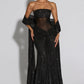 Paula Maxi Dress - Black Sparkle