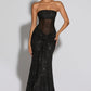 Paula Maxi Dress - Black Sparkle