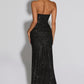 Paula Maxi Dress - Black Sparkle