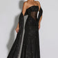 Paula Maxi Dress - Black Sparkle