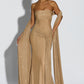Paula Maxi Dress - Gold Sparkle