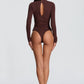 Pearson Bodysuit - Plum Brown