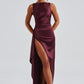 Peggy Maxi Dress - Cherry Lacquer
