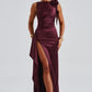 Peggy Maxi Dress - Cherry Lacquer
