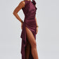 Peggy Maxi Dress - Cherry Lacquer