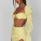 Perla Mini Skirt - Lemon