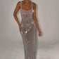 Petra Maxi Dress - Silver