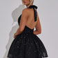 Pippa Mini Dress - Black Sparkle