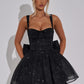Polly Mini Dress - Black Sparkle