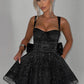 Polly Mini Dress - Black Sparkle