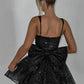 Polly Mini Dress - Black Sparkle