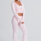 Portia Knit Hoodie - Pink